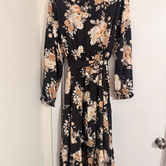 Floral Long Sleeve Maxi Dress - Picture 5 of 5